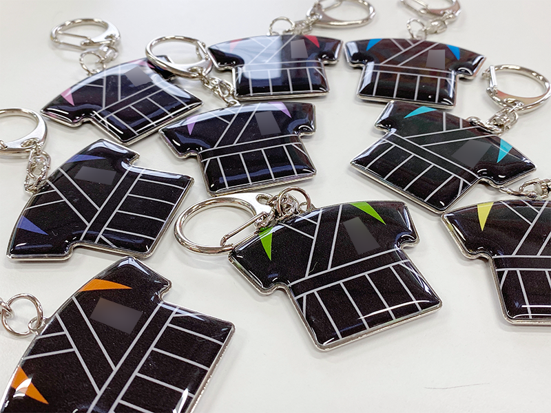 書道部 卒業記念品 キーホルダー 袴デザイン 前