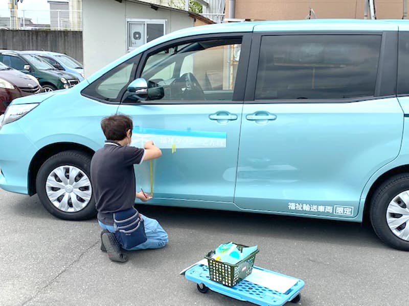 車のカッティングシート＆ユニフォーム