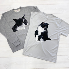 ねこTシャツとトレーナー
