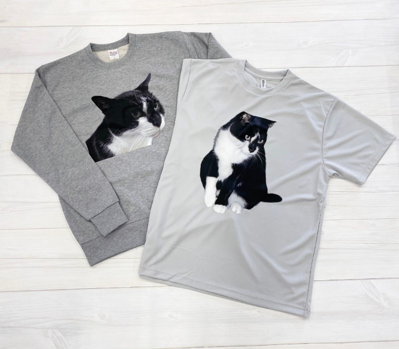 ねこTシャツとトレーナー